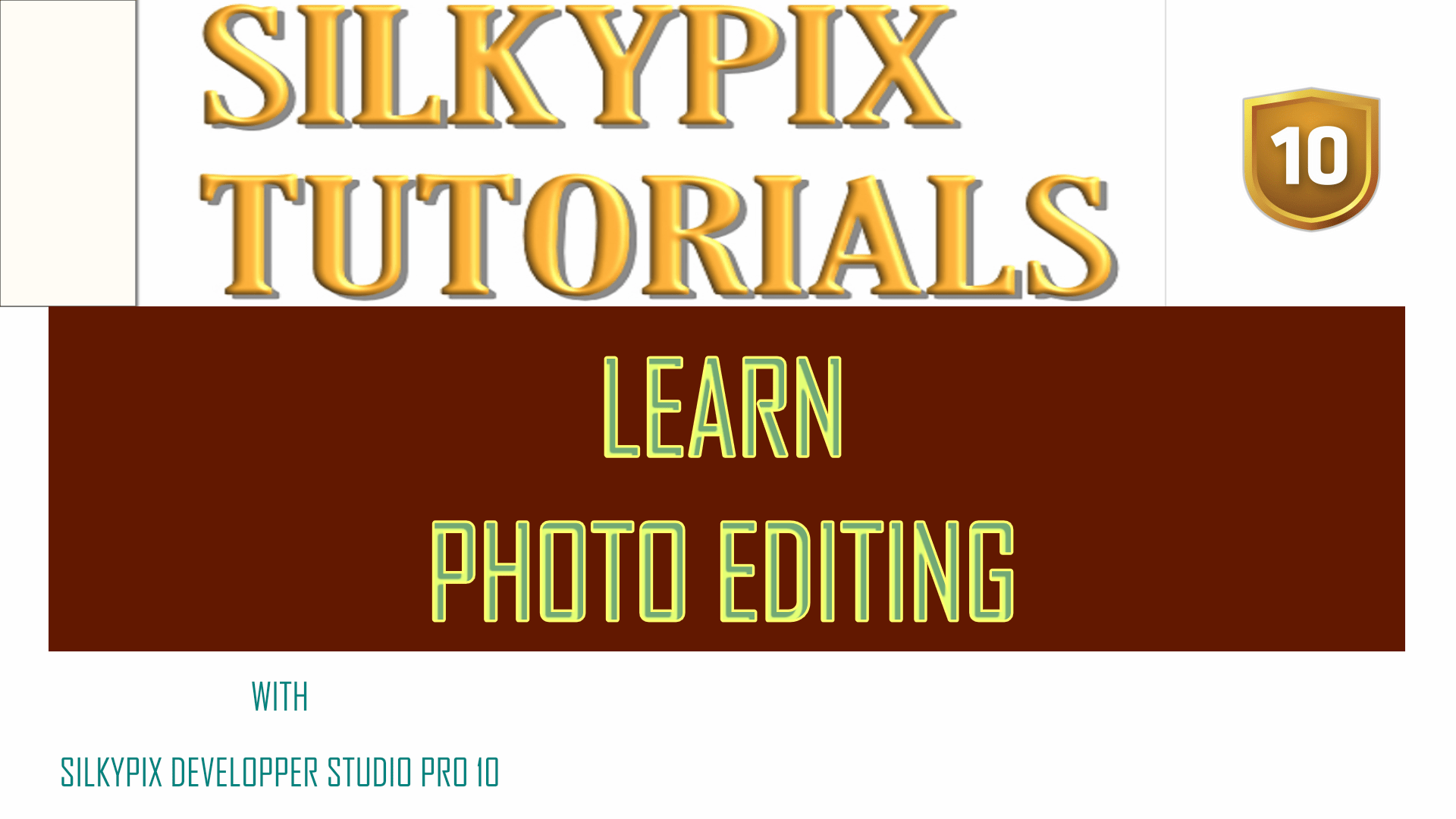 SILKYPIX DEVELOPPER STUDIO PRO 10 TUTORIAL