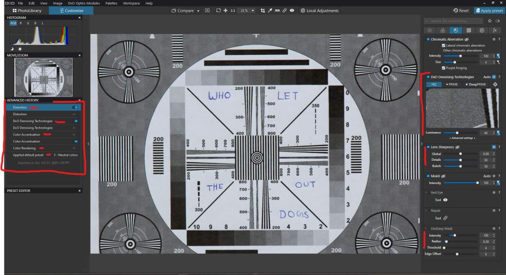 Canon DPP 4 vs Lightroom CC vs DXO Photolab 4