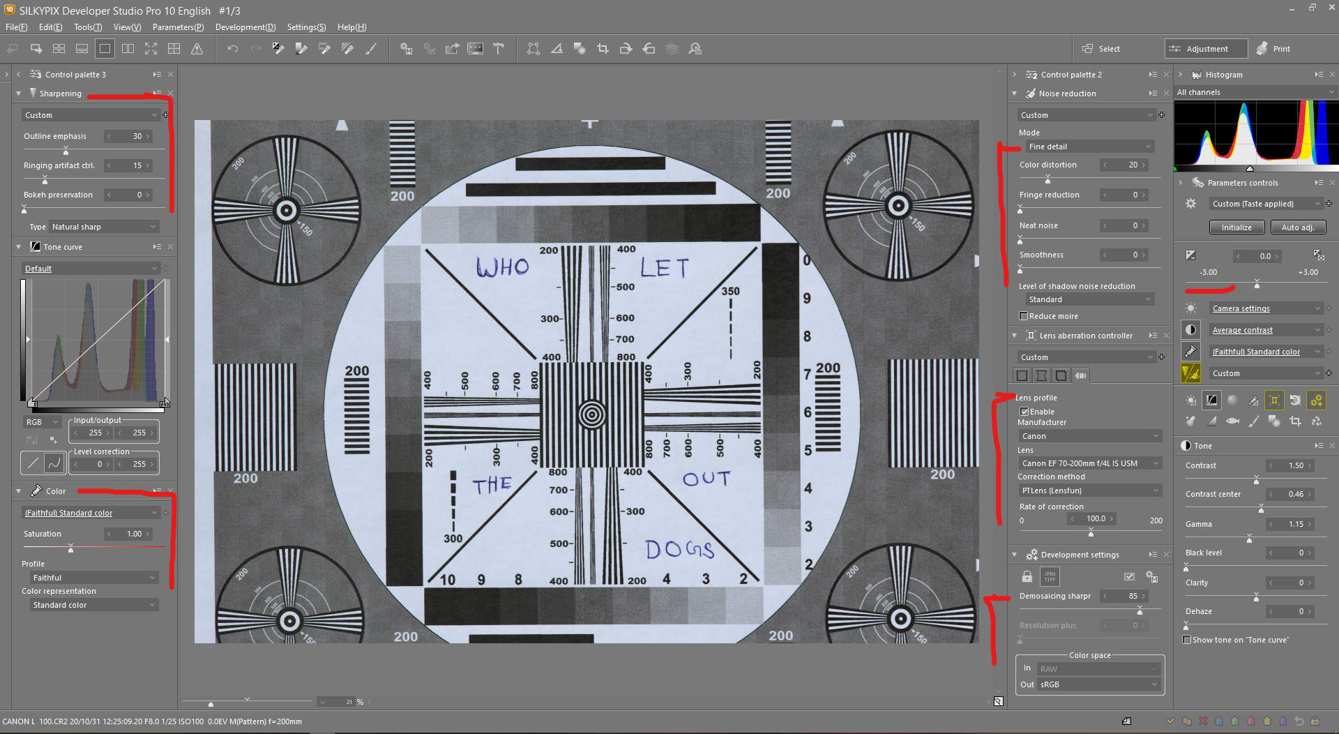 Silkypix Developer studio pro 10 vs DXO PHOTOLAB 4 vs Lightroom