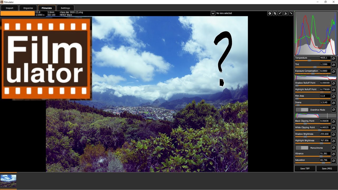 Filmulator Open Source Software