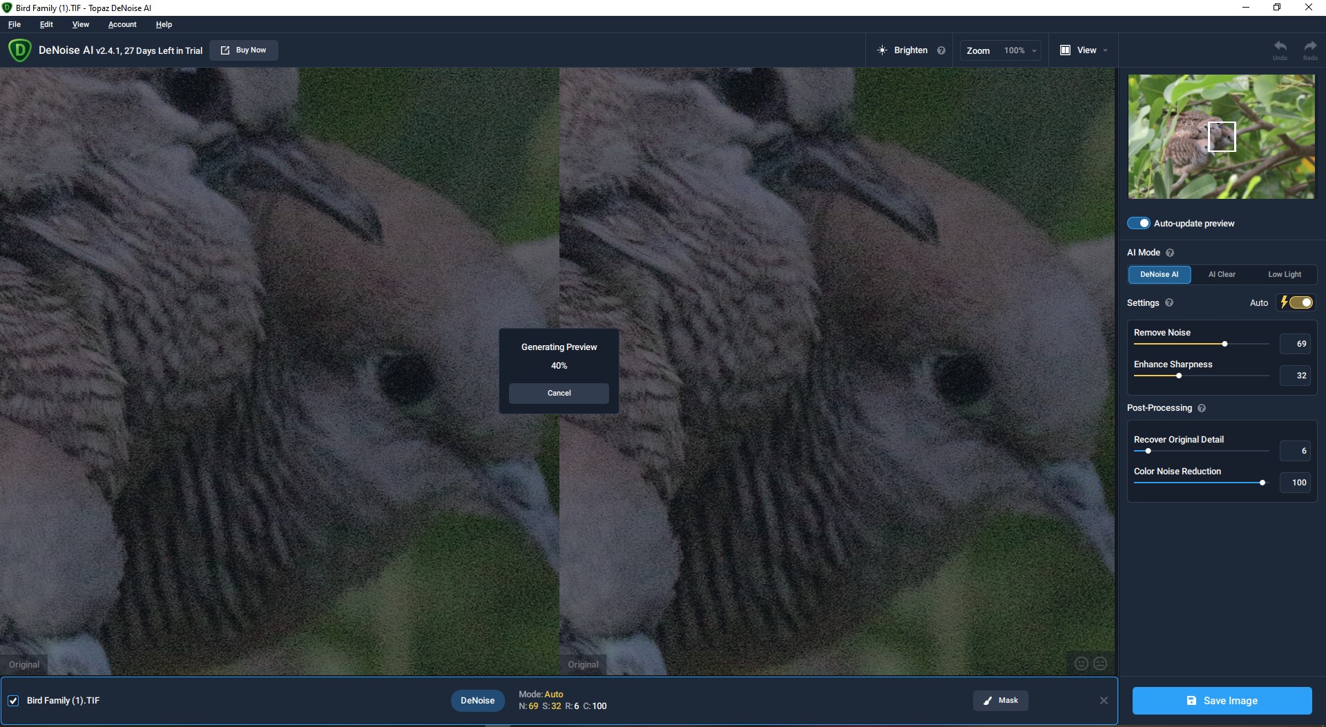 TOPAZ DENOISE AI È UN BUON SOFTWARE DI RIDUZIONE DEL RUMORE?